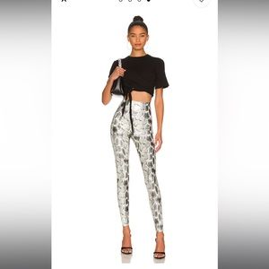 Commando Faux Leather Animal Legging in Fog Python Medium-like new barely worn